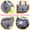 Picture of Kopi Baby Portable Diaper Changing Pad - Baby Diaper Changer Travel Bag with Wipes Pocket, Smart Design Portable Changing Mat, Infant Travel Station Kit, Gift for Newborn Girl & Boy - Classic