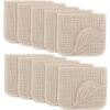 Picture of Comfy Cubs Muslin Burp Cloths 20" x 10", Pack of 10 - Large, 6-Layer, Ultra Absorbent 100% Cotton for Baby Drool and Messes - Soft, Safe & Gentle Baby Burp Cloths for Boys & Girls - Sand