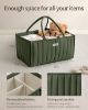 Picture of Blissful Diary Baby Diaper Caddy Organizer, Stylish Storage Basket for Newborn Essentials and Diaper Station, Gift for Baby Shower and Registry Must-Have, Deep Green