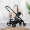 Picture of Comfy Cubs Baby Car Seat Cover - Soft, Breathable Bamboo Rayon and Muslin Cotton Blend - Lightweight Canopy for Sun, Bug, and Comfort Protection - Large Size Infant Seat Cover in Sand Design