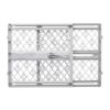 Picture of MYPET North States Paws Portable Pet Gate: 26-40" Wide. Pressure Mount. No tools needed. Made in USA. Dog Gate 23" Tall, Expandable, Durable Dog Gates for Doorways, Light Gray