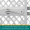 Picture of MYPET North States Paws Portable Pet Gate: 26-40" Wide. Pressure Mount. No tools needed. Made in USA. Dog Gate 23" Tall, Expandable, Durable Dog Gates for Doorways, Light Gray