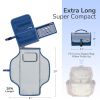 Picture of Portable Diaper Changing Pad for Baby, Detachable Travel Changing Pad with Baby Wipes Pocket, Gifts for Baby Shower, Newborn Girls and Boys (Navy)