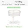 Picture of Bassinet Fitted Sheets for Halo Bassinest Swivel Sleeper Mattress - Snuggly Soft 100% Jersey Cotton - 2 Pack - Light + Dark Sage Green - 2 Pack