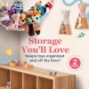 Picture of Lilly's Love Stuffed Animal Hammock | Corner Hanging Organizer, Stuffed Animal Storage | Easy to Hang Plushie Net w/Included Anchors & Hooks | Cute Room & Bedroom Decor (Black, 2 Pack)