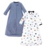 Picture of Hudson Baby Unisex Baby Cotton Long-Sleeve Wearable Sleeping Bag, Sack, Blanket, Space, 18-24 Months
