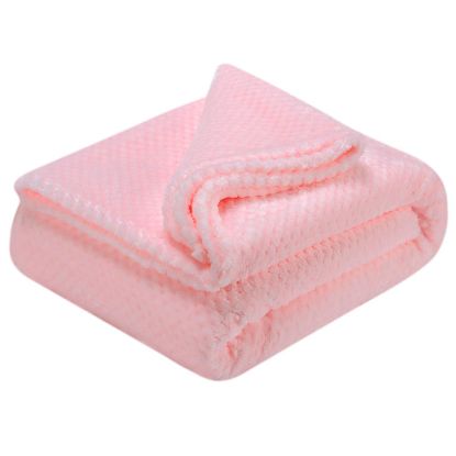 Picture of Fuzzy Throw Blanket, Plush Fleece Blankets for Adults, Toddler, Boys and Girls, Warm Soft Blankets and Throws for Bed, Couch, Sofa, Travel and Outdoor, Camping (Twin(60"x80"), XL1-Baby Pink)