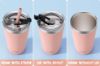 Picture of Tiblue Kids & Toddler Cup - 2 Pack 12oz Spill Proof Insulated Tumbler Stainless Steel Water Bottle with Leak Proof Lid & Silicone Straw with Stopper - BPA FREE Smoothie Snack Cups Baby Drinking Cup