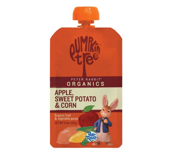Picture of Pumpkin Tree Peter Rabbit Organics, Apple, Sweet Potato, and Corn, 4.4 Ounce (Pack of 10)