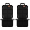 Picture of SMART ELF Car Seat Protector, 2Pack Seat Protector Protect Child Seats with Thickest Padding and Non-Slip Backing Mesh Pockets for Baby and Pet,Sedan SUV Truck (Black)