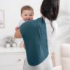 Picture of Comfy Cubs Muslin Burp Cloths 20" x 10", Pack of 10 - Large, 6-Layer, Ultra Absorbent 100% Cotton for Baby Drool and Messes - Soft, Safe & Gentle Baby Burp Cloths for Boys & Girls - Neptune