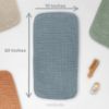 Picture of Comfy Cubs Muslin Burp Cloths 20" x 10", Pack of 10 - Large, 6-Layer, Ultra Absorbent 100% Cotton for Baby Drool and Messes - Soft, Safe & Gentle Baby Burp Cloths for Boys & Girls - Pacific Blue