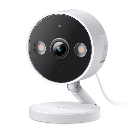 Picture of Tapo TP-Link 2K QHD Security Camera, Indoor/Outdoor, 𝟮𝟬𝟮𝟰 𝗣𝗖𝗠𝗮𝗴 𝗘𝗱𝗶𝘁𝗼𝗿'𝘀 𝗖𝗵𝗼𝗶𝗰𝗲, Color Night Vision, Free Person/Pet/Vehicle Detection, Invisible IR Mode, SD Storage, C120