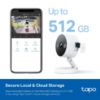 Picture of Tapo TP-Link 2K QHD Security Camera, Indoor/Outdoor, 𝟮𝟬𝟮𝟰 𝗣𝗖𝗠𝗮𝗴 𝗘𝗱𝗶𝘁𝗼𝗿'𝘀 𝗖𝗵𝗼𝗶𝗰𝗲, Color Night Vision, Free Person/Pet/Vehicle Detection, Invisible IR Mode, SD Storage, C120