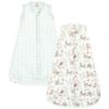 Picture of Hudson Baby Unisex Baby Cotton Wearable Sleeping Bag, Sack, Blanket, Girl Woodland Pals Sleeveless, 3-9 Months