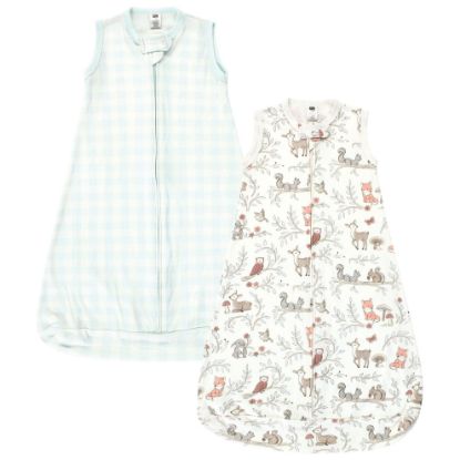 Picture of Hudson Baby Unisex Baby Cotton Wearable Sleeping Bag, Sack, Blanket, Girl Woodland Pals Sleeveless, 3-9 Months