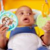 Picture of Bright Starts Baby Bouncer Soothing Vibrations Infant Seat - Removable -Toy Bar, Nonslip Feet, 0-6 Months Up to 20 lbs (Safari Fun)