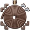 Picture of Roving Cove HeftyFit Edge Corner Protector Baby Proofing (Large 18ft Edge 8 Corners), Heavy-Duty, Soft NBR Rubber Foam, Furniture Fireplace Safety Bumper Guard, 3M Adhesive, Coffee Brown