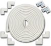 Picture of Roving Cove HeftyFit Edge Corner Protector Baby Proofing (Large 18ft Edge 8 Corners), Heavy-Duty, Soft NBR Rubber Foam, Furniture Fireplace Safety Bumper Guard, 3M Adhesive, Oyster White (Off White)