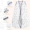 Picture of Yoofoss Baby Sleep Sack 6-12 Months Baby Wearable Blanket 100% Cotton 2-Way Zipper Toddler Sleeping Sack, 3 Pack Soft Lightweight Sleep Sacks for Babies