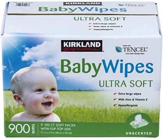 Picture of Kirkland - ibqh Baby Wipes - Ultra Soft - 900 Count Box rcuzj