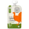 Picture of Serenity Kids 6+ Months Baby Food Pouches Puree Made With Ethically Sourced Meats & Organic Veggies | 3.5 Ounce BPA-Free Pouch | Free Range Turkey & Rosemary, Purple Carrot, Zucchini | 12 Count