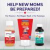 Picture of Little Remedies, New Baby Essentials Kit, 6 Newborn Essentials, Saline Nasal Spray, Gas Relief Drops, Gripe Water, Fever Reliever, & Diaper Ointment