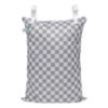 Picture of Bumkins Waterproof Hanging Wet Bag Large for Baby, Laundry, Dirty Clothes, Travel, Swim Suit, Cloth Diapers, Pool, Towels, Daycare, Beach, Zip Reusable Bag, Wetdry Vacation Packing, XL Charcoal Check