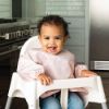 Picture of Tiny Twinkle Mess Proof Baby Bib |2 Pack Waterproof Smock Bib for Eating, Machine Washable Full Sleeve with Pocket (Rose Burgundy, Large 2-4 Years)