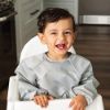 Picture of Tiny Twinkle Mess Proof Baby Bib |2 Pack Waterproof Smock Bib for Eating, Machine Washable Full Sleeve with Pocket (Grey Indigo, Large 2-4 Years)