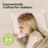 Picture of KeaBabies 2-Pack Toddler Pillow 14x20 - Soft Organic Cotton Kids Travel Bed Pillows for Sleeping, School, Nap, Machine Washable, Toddlers 2 to 5, Pillowcase Sold Separately (Mist Pink)