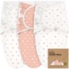 Picture of 3-Pack Organic Baby Swaddle Sleep Sacks - Swaddles for Newborns, Infant 0-3 Months, Baby Girls, Boys, Soft & Snug Newborn Sleep Sack, Nursery Swaddling Blankets (Butterflies)