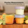 Picture of KeaBabies 12pk 4oz Glass Baby Food Containers with Lids - Leak-Proof, Microwavable Small Glass Jars, Baby Purees & Toddler Snack Storage Containers, BPA-Free, Dishwasher & Freezer Safe (Lilac)