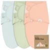 Picture of 3-Pack Organic Baby Swaddle Sleep Sacks - Swaddles for Newborns, Infant 0-3 Months, Baby Girls, Boys, Soft & Snug Newborn Sleep Sack, Nursery Swaddling Blankets (Mellow)
