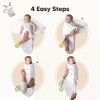 Picture of 3-Pack Organic Baby Swaddle Sleep Sacks - Swaddles for Newborns, Infant 0-3 Months, Baby Girls, Boys, Soft & Snug Newborn Sleep Sack, Nursery Swaddling Blankets (Nordic)