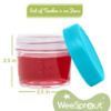Picture of WeeSprout Glass Baby Food Storage Jars w/Lids (4 oz, 12 Pack Set) Snack, Puree, Reusable Small Containers, Breast Milk, Fridge or Freezer, Microwave & Dishwasher Safe, Essential Must Have for Infants