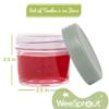 Picture of WeeSprout Glass Baby Food Storage Jars w/Lids (4 oz, 12 Pack Set) Snack, Puree, Reusable Small Containers, Breast Milk, Fridge or Freezer, Microwave & Dishwasher Safe, Essential Must Have for Infants