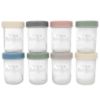 Picture of WeeSprout Glass Baby Food Storage Jars w/Lids (8 oz, 8 Pack Set) Snack, Puree, Reusable Small Containers, Breast Milk, Fridge or Freezer, Microwave & Dishwasher Safe, Essential Must Have for Infants