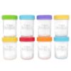 Picture of WeeSprout Glass Baby Food Storage Jars w/Lids (8 oz, 8 Pack Set) Snack, Puree, Reusable Small Containers, Breast Milk, Fridge or Freezer, Microwave & Dishwasher Safe, Essential Must Have for Infants