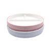 Picture of Elk and Friends Kids 6.7” Porcelain Divided Plates with Silicone Sleeves | Suitable for Babies/Kids/Toddlers | Microwave & Dishwasher Safe | Non Slip | Snack Dishes