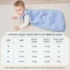 Picture of Yoofoss Baby Sleep Sack 0-6 Months TOG 2.5 Winter Baby Wearable Blanket, 100% Cotton Infant Sleeping Sack 2-Way Zipper Warm Quilted Sleep Sack
