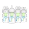 Picture of Dr. Brown's Natural Flow Anti-Colic Options+ Wide-Neck Baby Bottles 5 oz/150 mL,with Level 1 Slow Flow Nipple,4 Pack,0m+