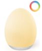 Picture of JolyWell Night Light for Kids, Egg Light for Nursery with 7 RGB Colors Changeable & Stepless Dimming, Rechargeable Tap Light with 1h Timer & Touch Control, Portable Night Light for Babies BPA Free