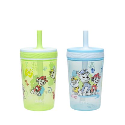 Picture of Zak Designs PAW Patrol Kelso Toddler Cups For Travel or At Home, 15oz 2-Pack Durable Plastic Sippy Cups With Leak-Proof Design is Perfect For Kids (Chase, Marshall, Rubble, & More)