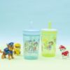 Picture of Zak Designs PAW Patrol Kelso Toddler Cups For Travel or At Home, 15oz 2-Pack Durable Plastic Sippy Cups With Leak-Proof Design is Perfect For Kids (Chase, Marshall, Rubble, & More)