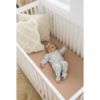 Picture of Konssy Muslin Crib Sheets for Girl Boy, 2 PCS Soft and Breathable Cotton Baby Sheets for Standard Crib Mattress, 52"x 28" (Moon,Camel)
