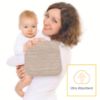 Picture of Lovely Care 12 Pack Muslin Burp Cloths 100% Cotton Muslin Cloths Large 20''x10'' Extra Soft and Absorbent Baby Burping Cloth - Brown