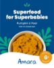 Picture of Amara Organic Baby Food - Stage 2 - Pumpkin Pear - Baby Cereal to Mix With Breastmilk, Water or Baby Formula - Shelf Stable Baby Food Pouches Made from Organic Fruit and Veggies - 10 Pouches, 3.5oz Per Serving