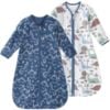 Picture of Yoofoss Baby Sleep Sack 0-6 Months Long Sleeve Wearable Blanket Baby 100% Cotton 2-Way Zipper 0.5 Tog Infants Sleeping Sack, Lightweight(Small)