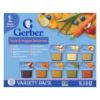 Picture of Gerber Purees 2nd Foods Veggie & Fruit Variety Pack, 8 Ounces, Box of 16 (Packaging May Vary)